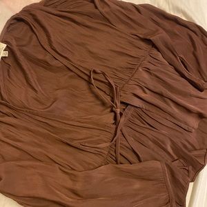 aritzia front tie top